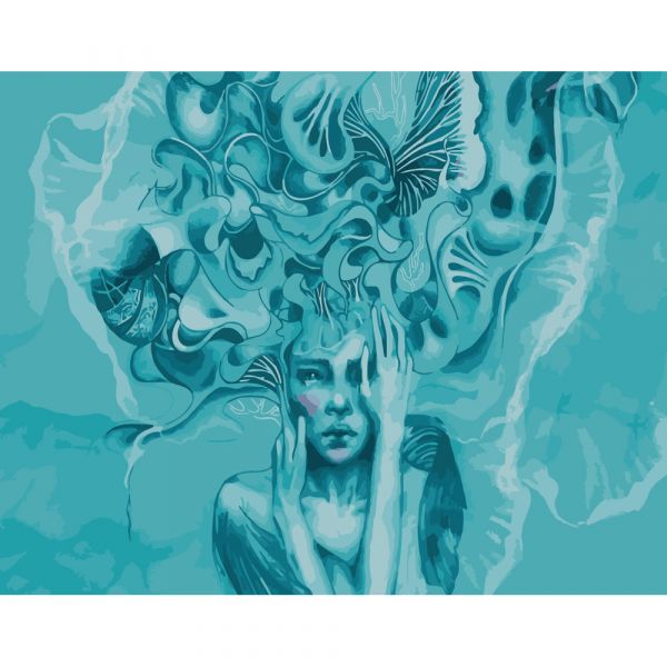 Набір для розпису по номерах Психологія думок Strateg розміром 40х50 см (DY156)