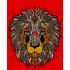 Картина за номерами Strateg ПРЕМІУМ Африканський лев розміром 40х50 см (DY195)