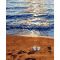 Картина за номерами Strateg ПРЕМІУМ Берег у моря розміром 40х50 см (GS136)