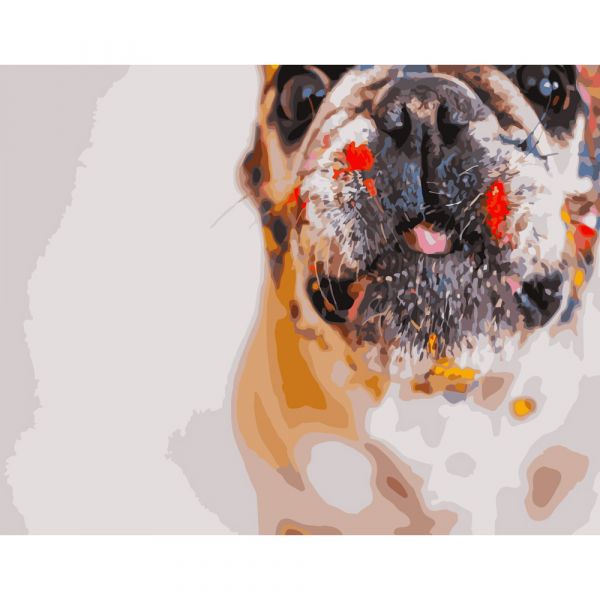 Набір для розпису по номерах Мокрий носик Strateg розміром 40х50 см (GS249)