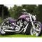 Картина за номерами Strateg ПРЕМІУМ Фіолетовий байк розміром 40х50 см (HH083)