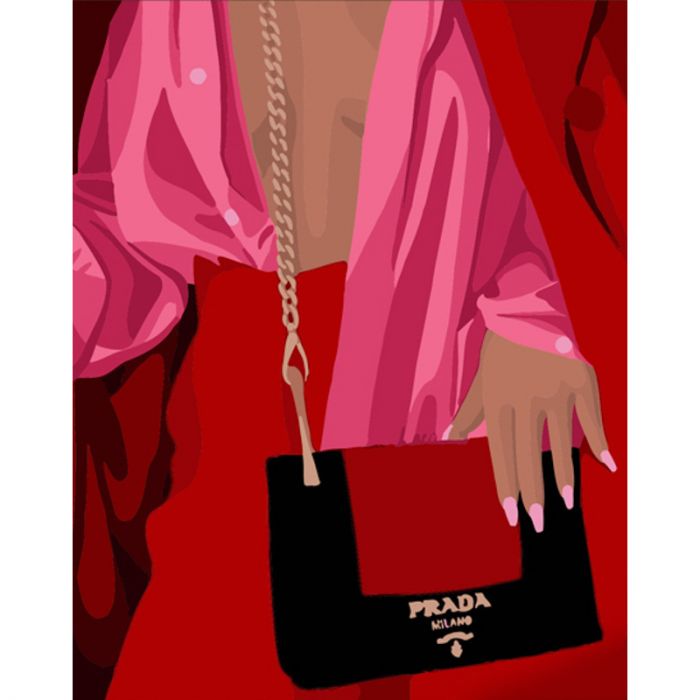 Набір для розпису по номерах Висока мода Strateg розміром 40х50 см (DY376)