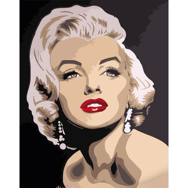 Набір для розпису по номерах Спокуслива Мерлін Strateg розміром 40х50 см (DY379)