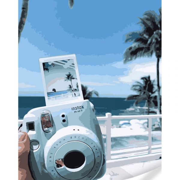 Набір для розпису по номерах Спогади про океан Strateg розміром 40х50 см (GS867)