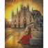 Алмазна картина Strateg ПРЕМІУМ Міланський собор розміром 40х50 см (L-215)