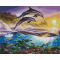 Алмазна картина Strateg ПРЕМІУМ Підводний світ розміром 40х50 см (L-307)
