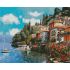Набір для творчості алмазна картина Місто на березі моря Strateg розміром 40х50 см (L-346)