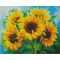 Алмазна картина Strateg ПРЕМІУМ Розкішні соняшники розміром 40х50 см (L-381)