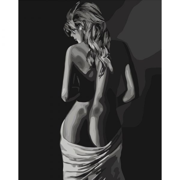 Набір для розпису по номерах Таємнича жіночність Strateg без підрамника розміром 40х50 см (BR011)