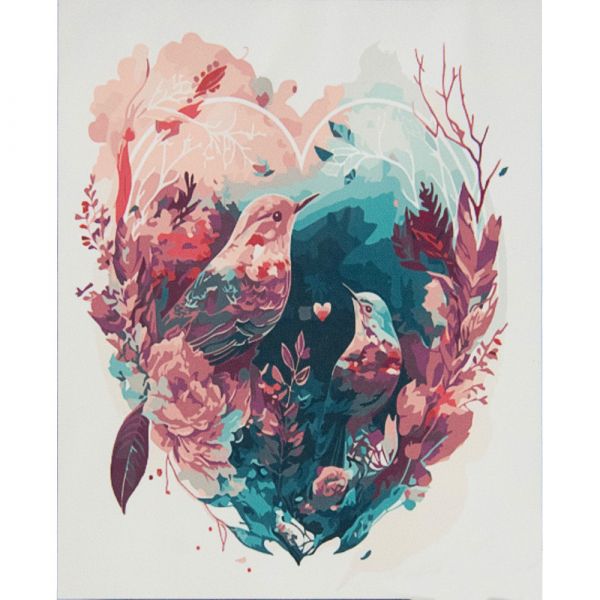 Картина за номерами Strateg   Кохання калібрі  розміром 50х50 см (АА016)