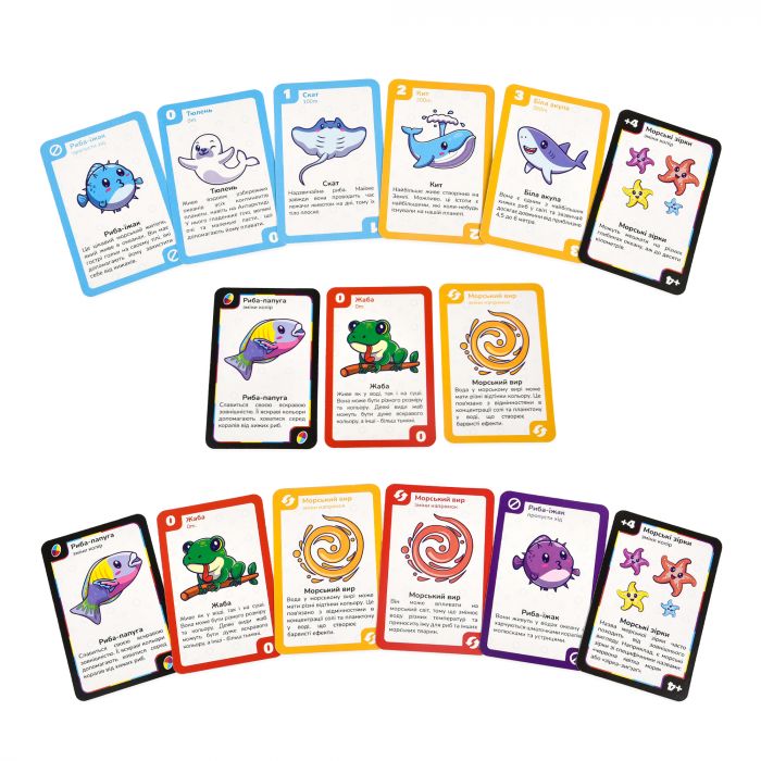 Настільна гра Strateg УНА морські друзі карткова українською мовою (30449)