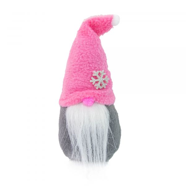 Новорічний Гном маленький рожевий Strateg (60604)