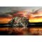Алмазна мозаїка Strateg ПРЕМІУМ Ягуар - сила та грація без підрамника розміром 50х65 см  (SGK71727)