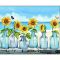 Алмазна мозаїка Strateg ПРЕМІУМ Соняшники біля моря розміром 30х40 см (HEG86086)