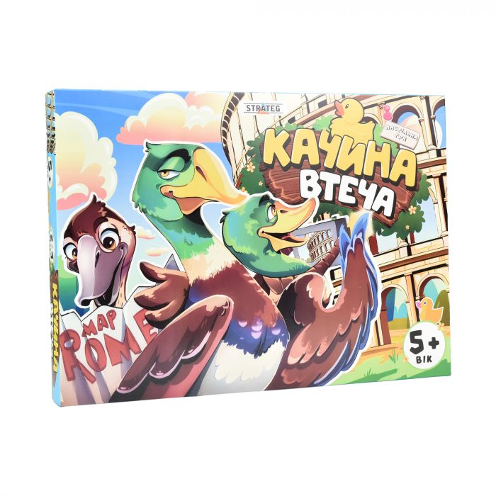 Настільна гра Strateg  Качина втеча українською мовою (30608)