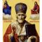 Картина за номерами Strateg Микола Чутотворець на кольоровому фоні розміром 40х50 см (MZ040)