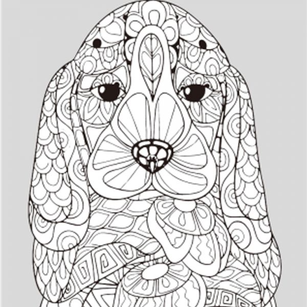 Набір для розпису-антистрес Strateg Собачий погляд розміром 30х30 см  (JCEE37103)