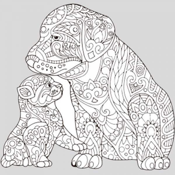 Набір для розпису-антистрес Strateg Затишний дует розміром 30х30 см  (JCEE37107)