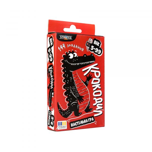 Настільна гра Strateg Крокодил українською мовою (30686)