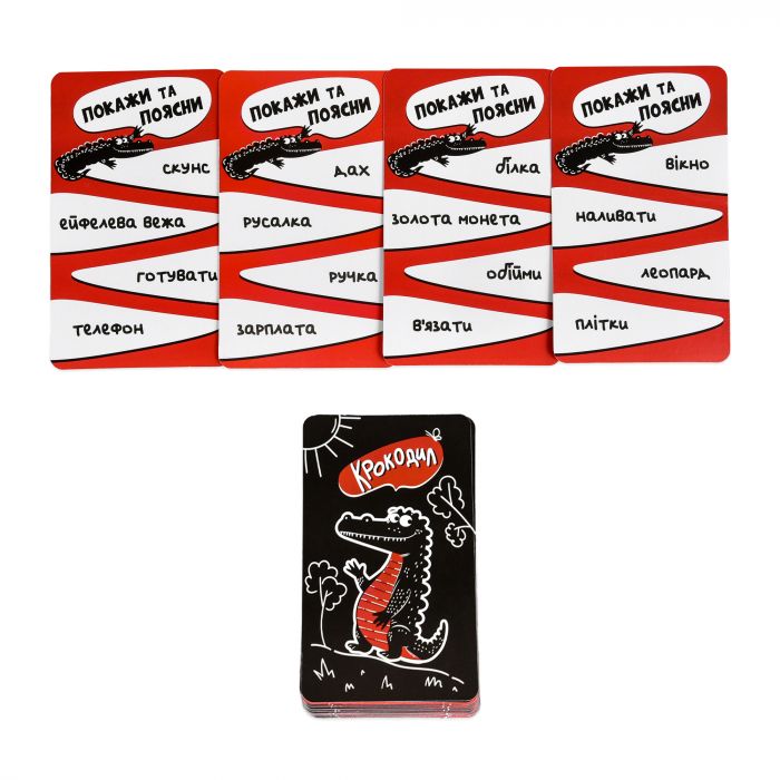 Настільна гра Strateg Крокодил українською мовою (30686)