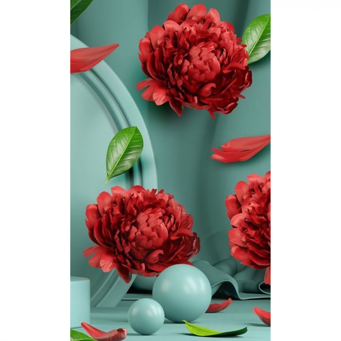 Алмазна мозаїка Strateg ПРЕМІУМ Чарівність червоного розміром 30х40 см (HEG87032)