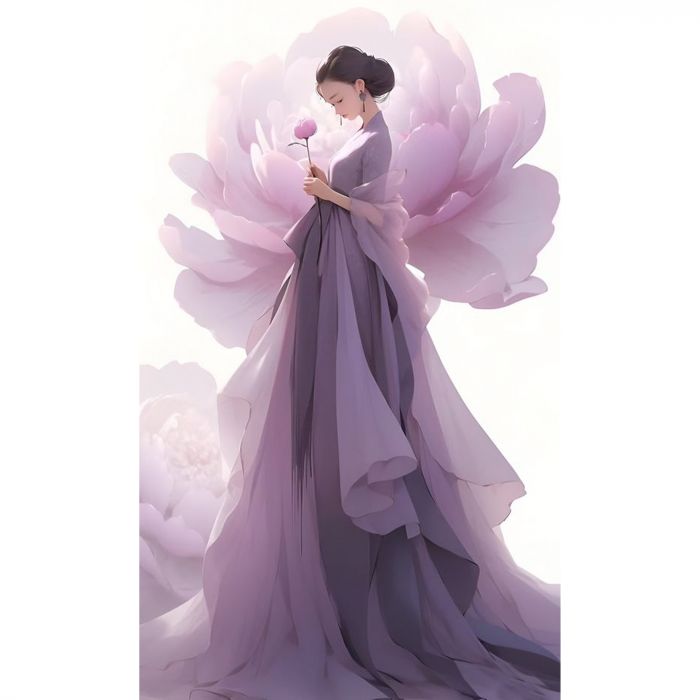 Алмазна мозаїка Strateg ПРЕМІУМ Квітковий світ розміром 30х40 см (HEG87037)