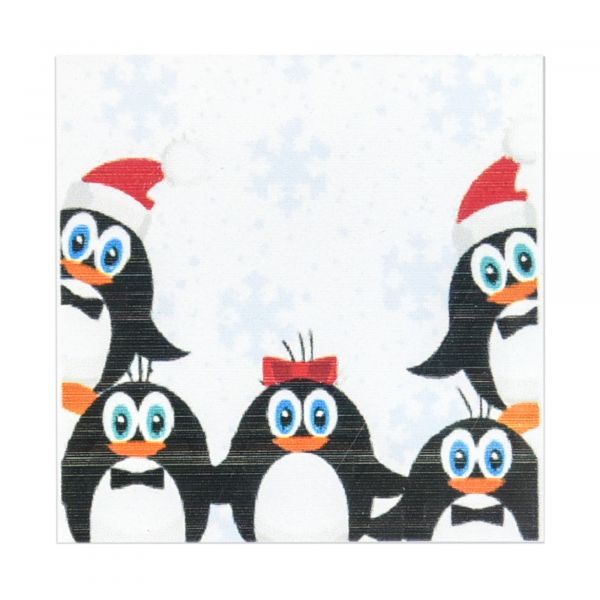 Картина за номерами Strateg П'ять пінгвінів розміром 20х20 см (HH6328)