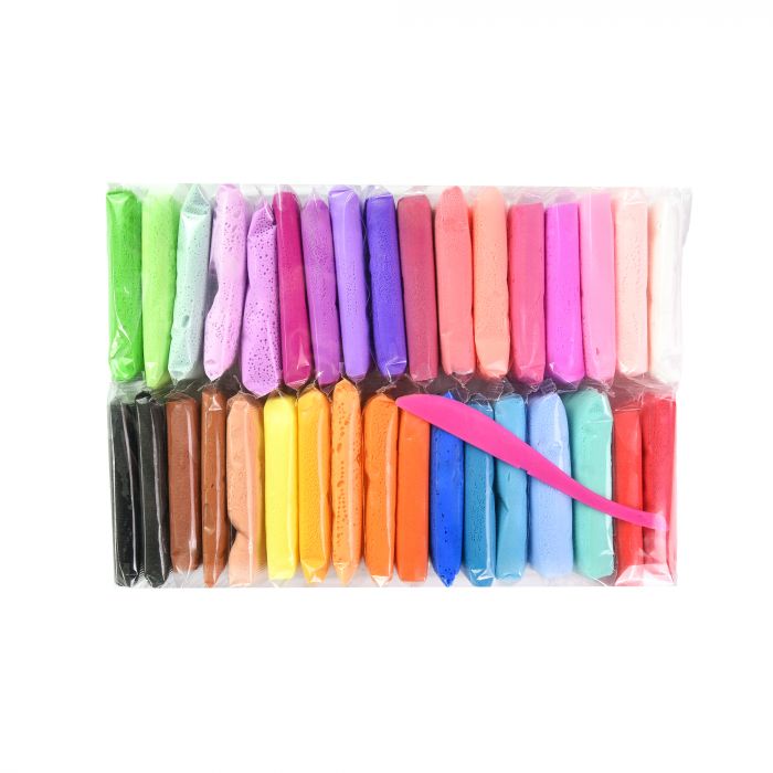 Набір для творчості "U'DO Clay 34 шт." брикет 10 г Strateg (30893)