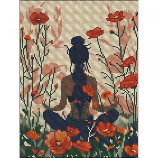 Алмазна мозаїка Strateg ПРЕМІУМ Гармонія без підрамника розміром 30х40 см (ZAV3040-21)