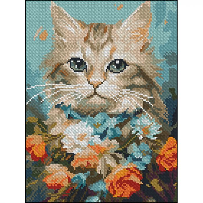 Алмазна мозаїка Strateg ПРЕМІУМ Маленька радість без підрамника розміром 30х40 см (ZAV3040-22)