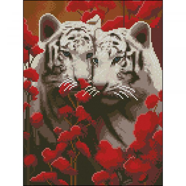 Алмазна мозаїка Strateg ПРЕМІУМ Кохання без підрамника розміром 30х40 см (ZAV3040-49)