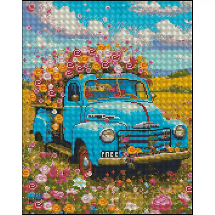 Алмазна мозаїка Strateg ПРЕМІУМ Прованс без підрамника розміром 40х50 см (ZAV4050-1)