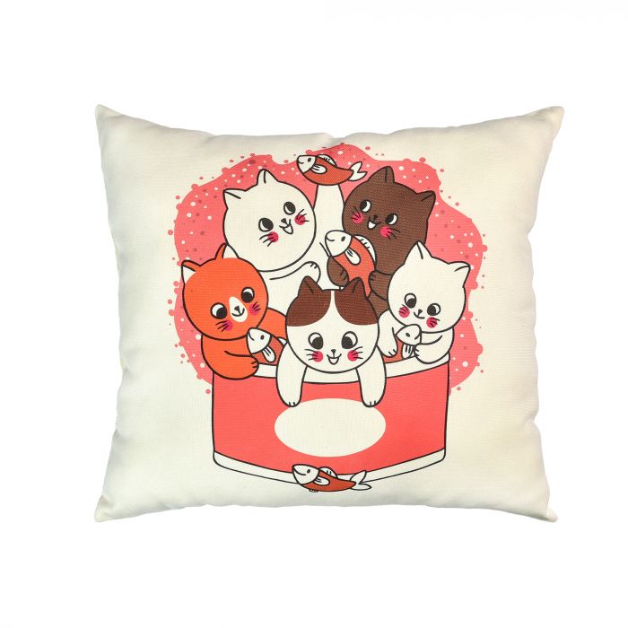 Подушка мікровелюр Strateg "Веселі кошенята" розмір 35*40 см (61006)