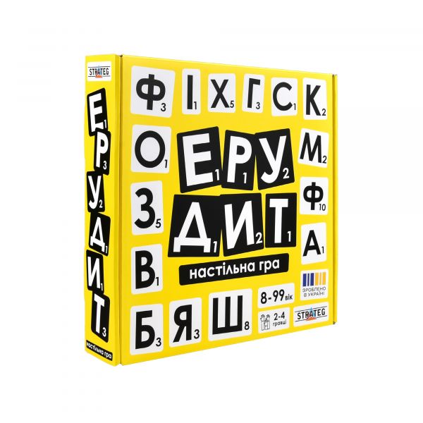 Настільна гра Strateg Ерудит українською мовою (30619)