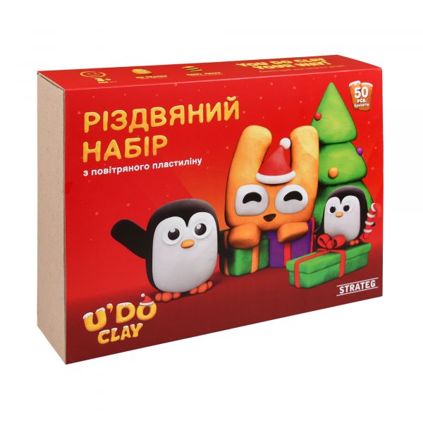 Набір для творчості Strateg U'DO Clay: Різдвяний набір (31067)