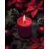 Картина за номерами Strateg ПРЕМІУМ Свічка та різдвяні прикраси на чорному фоні розміром 40х50 см (AH1233)