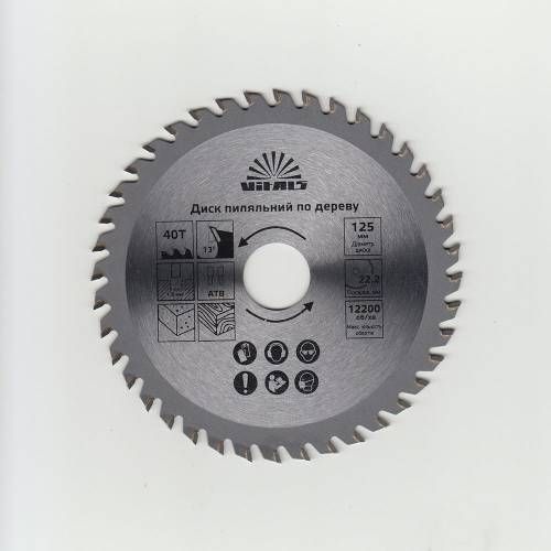Диск пиляльний Vitals по дереву 230x30/25.4/22.2, ATB 40